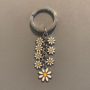 COACH Dangling Daisy Keychain